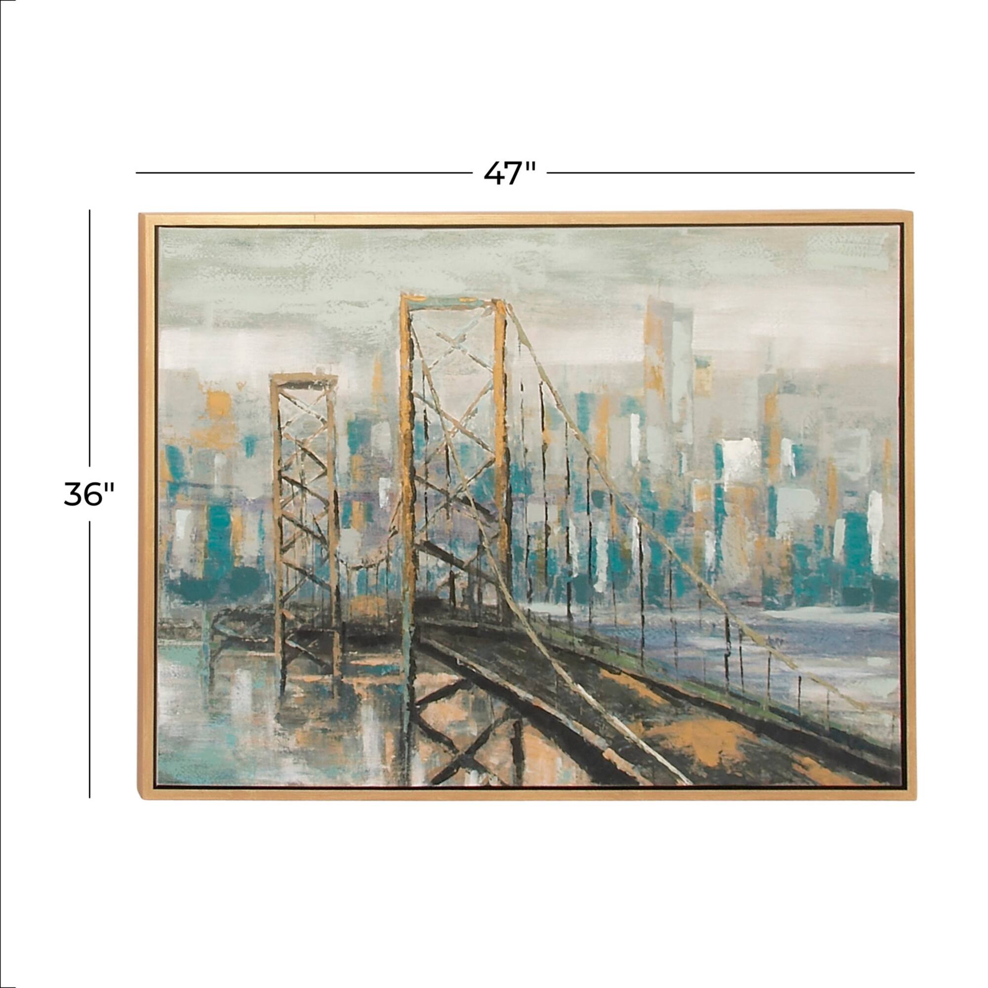 Light Brown Traditional Architecture Canvas Wall Art